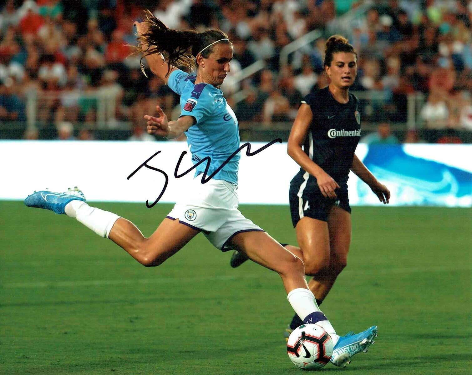 Jill SCOTT SIGNED Autograph Photo Poster painting 3 AFTAL COA Manchester City England Football