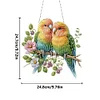 (US Only)Acrylic 2D Flat DIY Birds Hanging Diamond Art Kits Wall Door Decoration