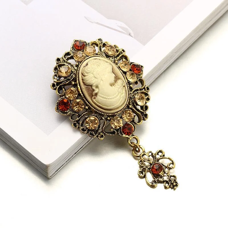 Women plus size clothing Wholesale Cheap Jewelry Simple Vintage Classic Alloy Fashion Brooch-Nordswear