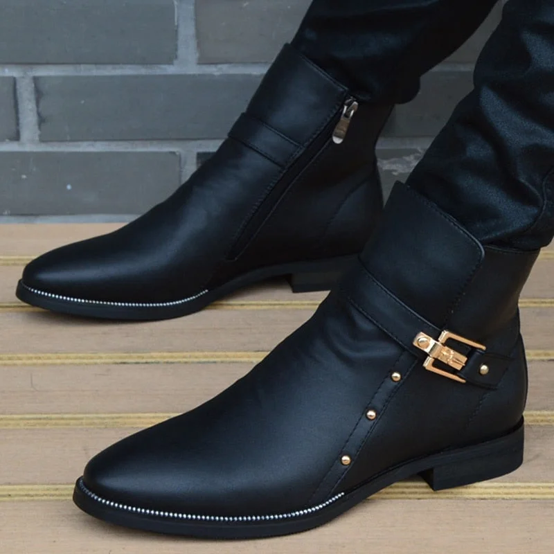Wexleyjesus New Fashion Men Boots Genuine Leather Men's British Autumn ...