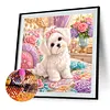 Diamond Painting -5D Full Round Drill Maltese Puppy(40x40cm)