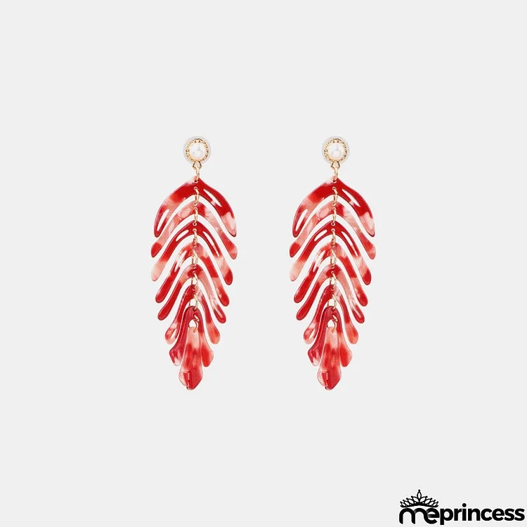 Leaf Shape Dangle Earrings