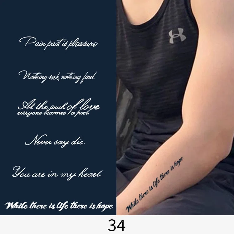 Flower Butterfly Animal Art Festival Comic Text Waterproof Full Body Arm Natural Temporary Tattoo For Men and Women