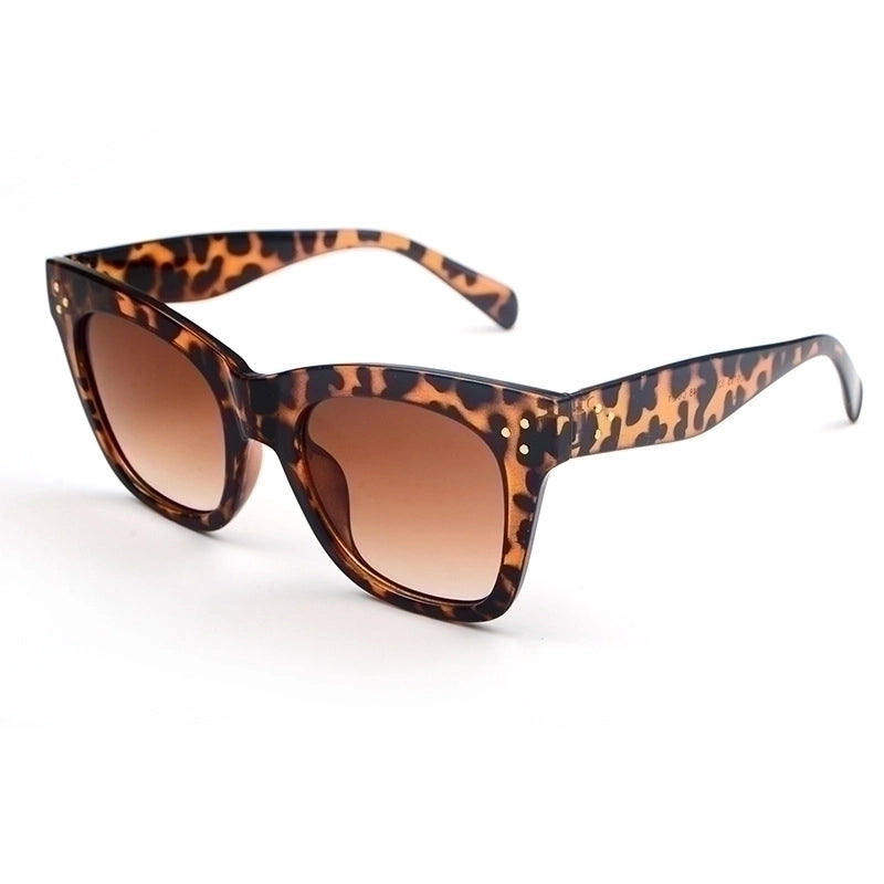 Hip-hop Color Block Ac Polygon Full Frame Women’s Sunglasses