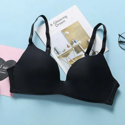 A/B Cup Women Seamless Smooth Bra Sexy Underwear Push Up Bralette Female Brassiere Intimate Lingerie Solid Color Wirefree