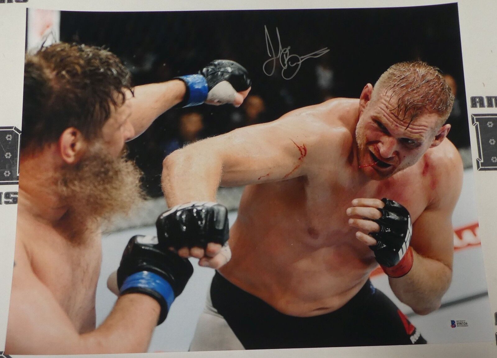 Josh Barnett Signed 16x20 Photo Poster painting BAS COA UFC Fight Night 75 Picture Autograph '15