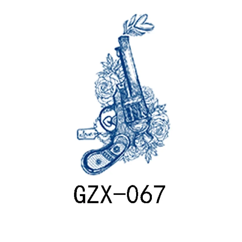 Herbal Semi-Permanent Tattoo Sticker Net Red Tattoo Sticker Waterproof Sweat Lasting Herbal Tattoo Sticker