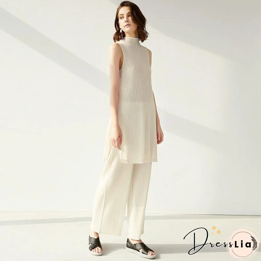 casual straight pants 2 piece set women outfits