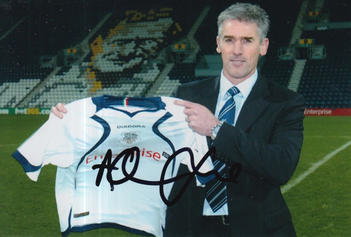 PRESTON NORTH END HAND SIGNED ALAN IRVINE 6X4 Photo Poster painting 5.