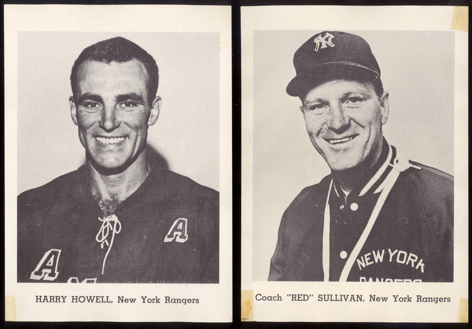 1960's ORIG NHL NEW YORK RANGERS TEAM issue Photo Poster painting PICTURE SET OF 7 NEVIN HOWELL