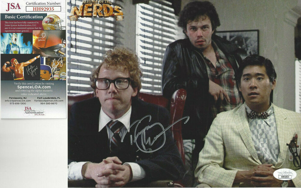 Revenge of the Nerds Tim Busfield  autographed 8x10 color Photo Poster painting JSA Certified **