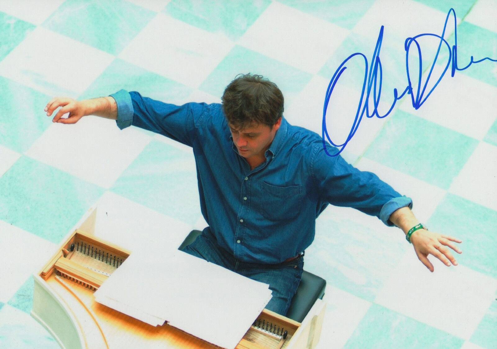 Ottavio Dantone Conductor signed 8x12 inch Photo Poster painting autograph