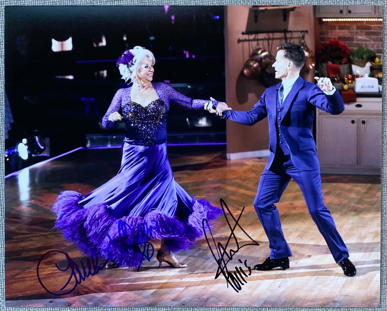 Paula Deen Signed & Louis Van Amstel Signed 8x10 Photo Poster painting - Dancing With The Stars