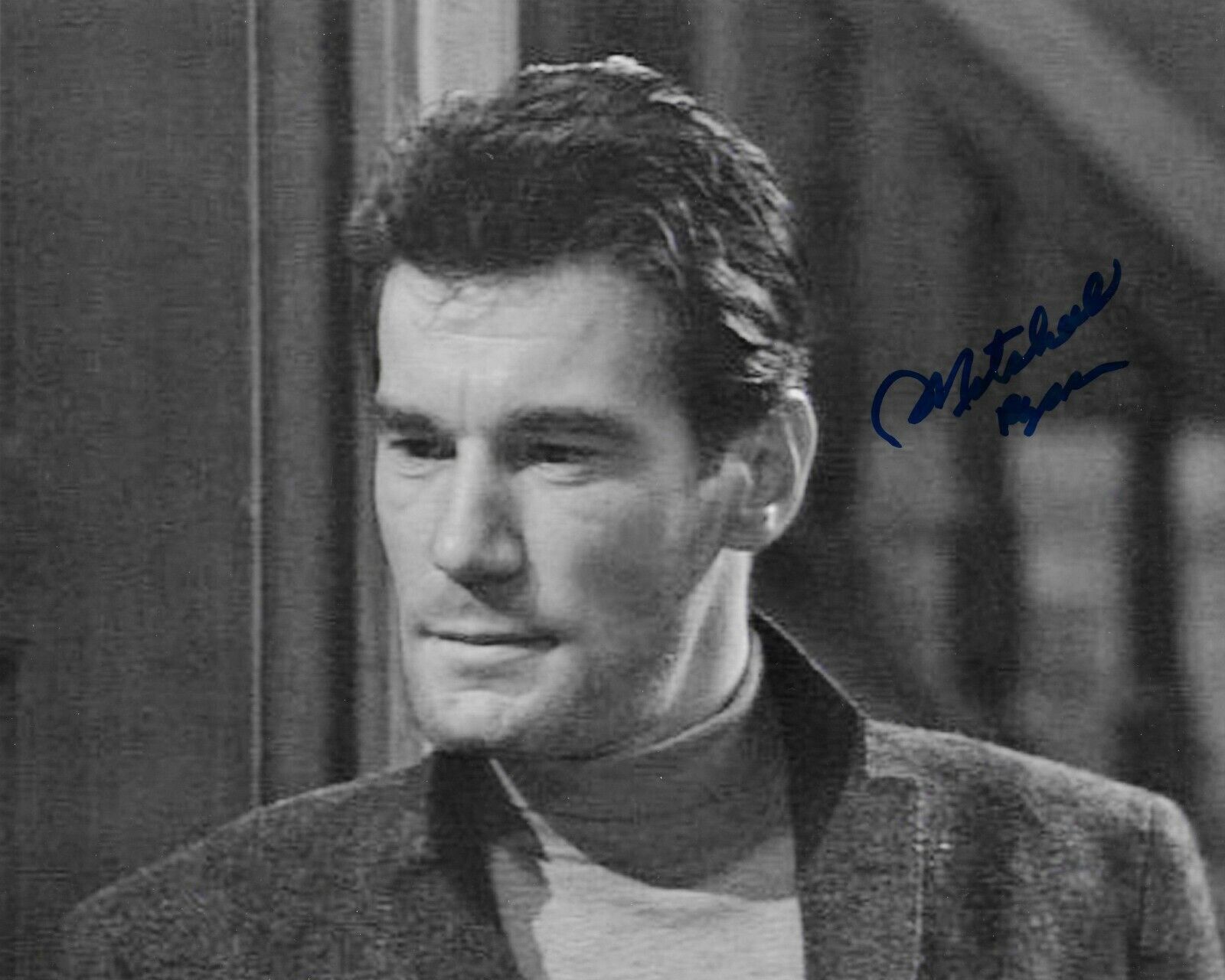 Mitchell Ryan Dark Shadows Original Autographed 8X10 Photo Poster painting #11