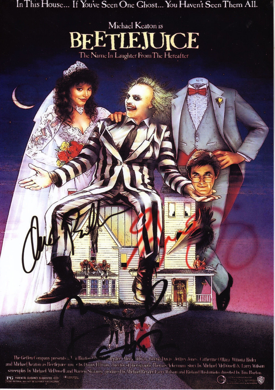 BEETLEJUICE CAST AUTOGRAPH SIGNED PP Photo Poster painting POSTER POSTER