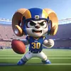 【Limited Stock Sale】Los Angeles Rams Football-11CT Stamped Cross Stitch 40*40cm tapestrymarket
