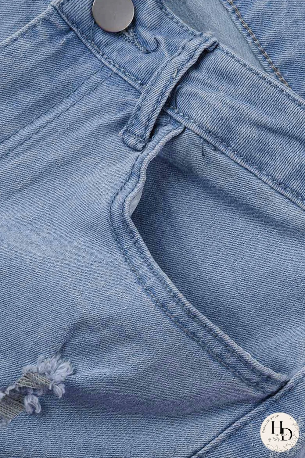 Black Fashion Casual Solid Ripped High Waist Regular Jeans