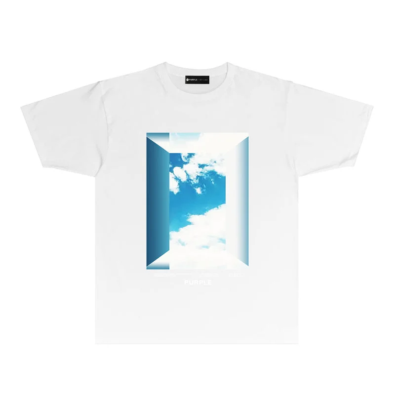 Purple 2023 new fashion T-shirt short sleeves