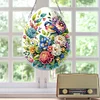 DIY Easter Egg Flower Bird Acrylic Special Shaped Diamond Painting Hanging Pendant