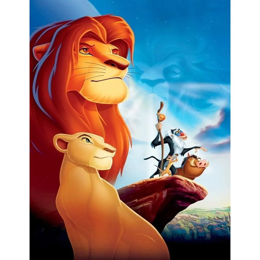 The Lion King (canvas) Full Round Or Square Drill Diamond Painting