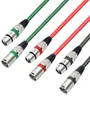 6/10Pcs 3-Pin Balanced Shielded XLR Cable XLR Male To Female Microphone AUX Cord