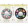 2pcs/set DIY Flowers Hanging Mirror Diamond Art Wall Door Decoration Kit