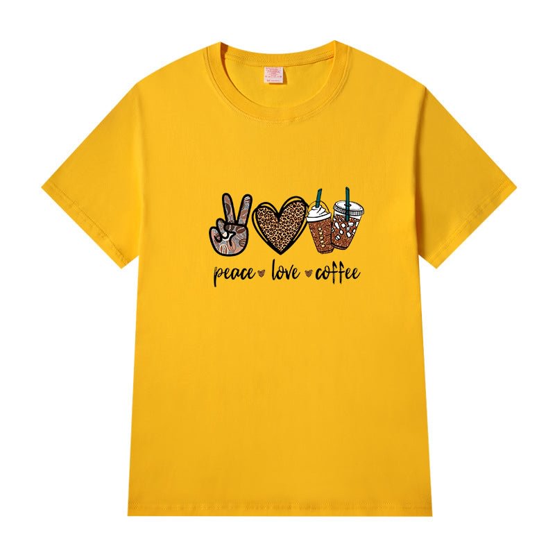 Short Sleeve Crew Neck Be Kind Letter Printed T-shirt