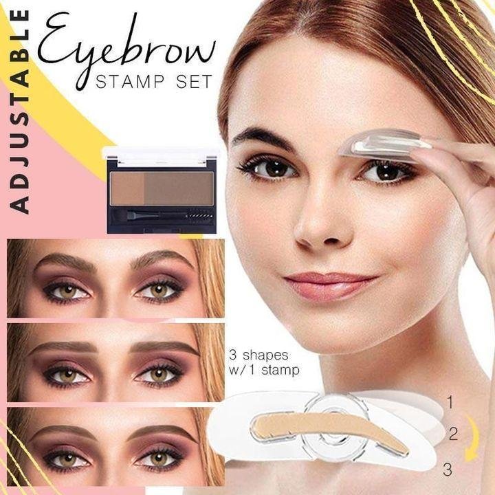 Adjustable Eyebrow Stamp Set、、sdecorshop
