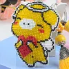 Pig Beaded Counted Cross Stitch Ornament Kit Cross Stitch Bead Keychain (B)