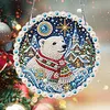 Winter Polar Bear DIY Diamond Painting Pendant for Adults Single-Side Drill