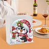 Diamond Painting Acrylic Penguin Snowman Christmas Napkin Holder Set
