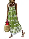 Holiday Style Bohemia Embroidered Split-Joint Maxi Dress