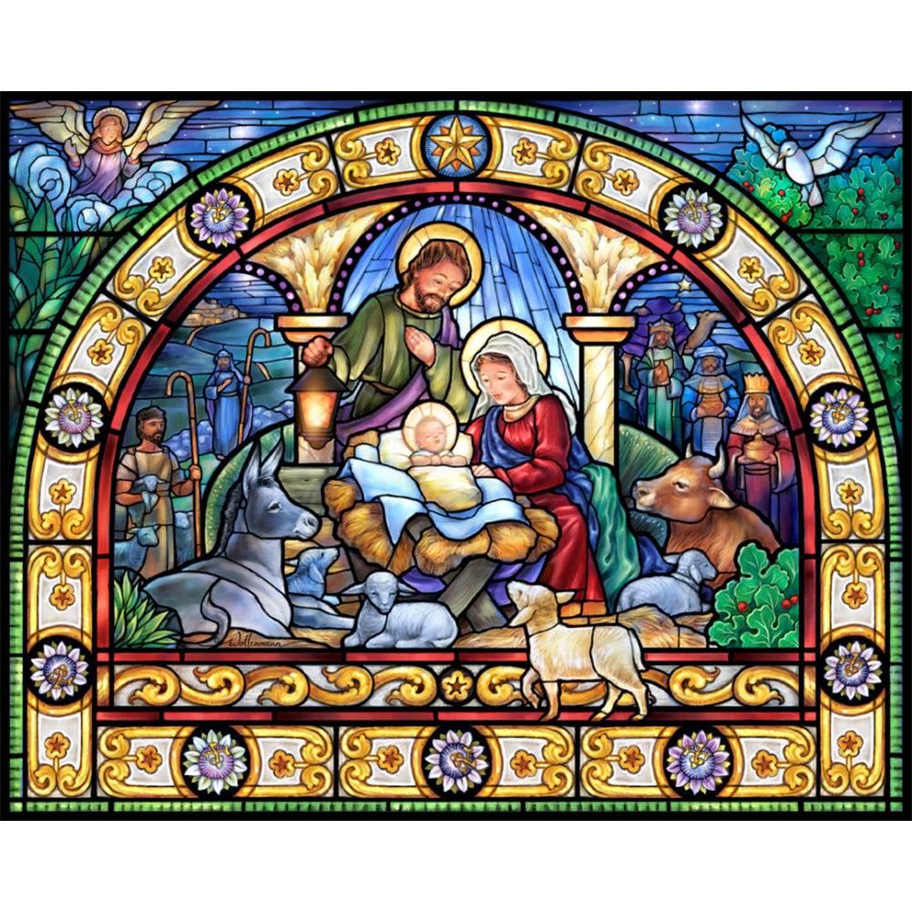 

Nativity - Round/Square Drill Diamond Painting - 50*40CM, Square diamond 40*50cm, 501 Original