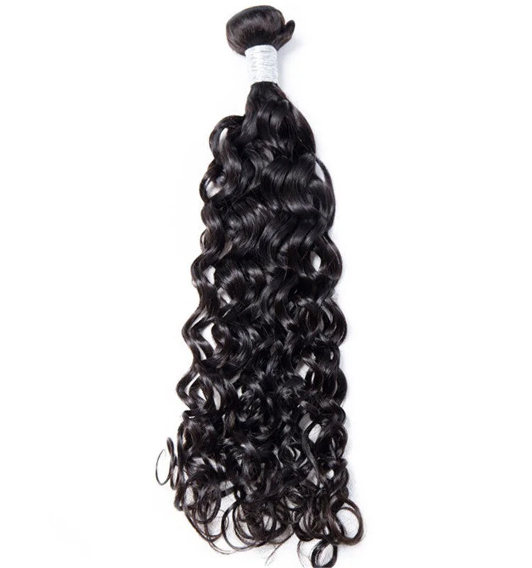 Natural Curly Brazilian Virgin Human Hair Bundles Unprocessed Natural Color