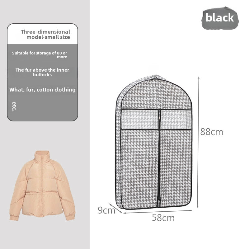 Clothes Dust Cover Coat Suit Cover Dust Bag Household Non-woven Breathable Storage Hanging Clothes Bag Dust-proof Clothes Cover