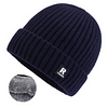 1pc Men's Korean Style Warm Knitted Hat Fleece Lined Beanie Winter Cap Hat by Inlyline