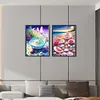 2pcs Diamond Painting -DIY Round Drill Place of Pearl