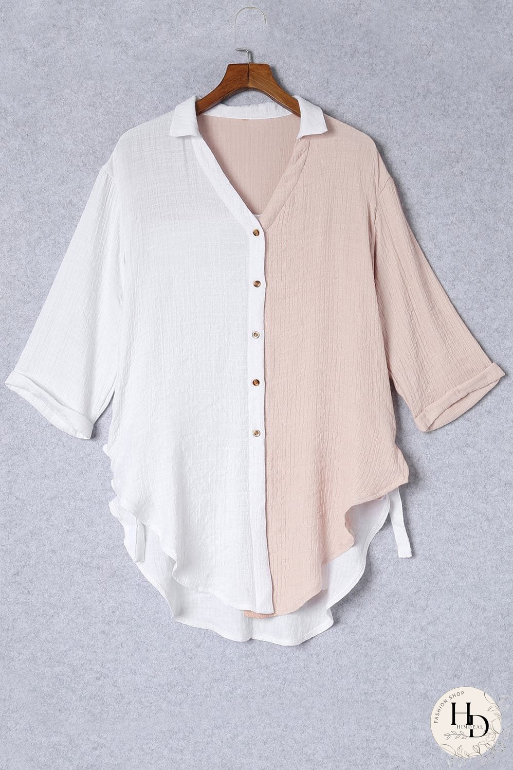 Stylish Linen and Cotton Blend Top