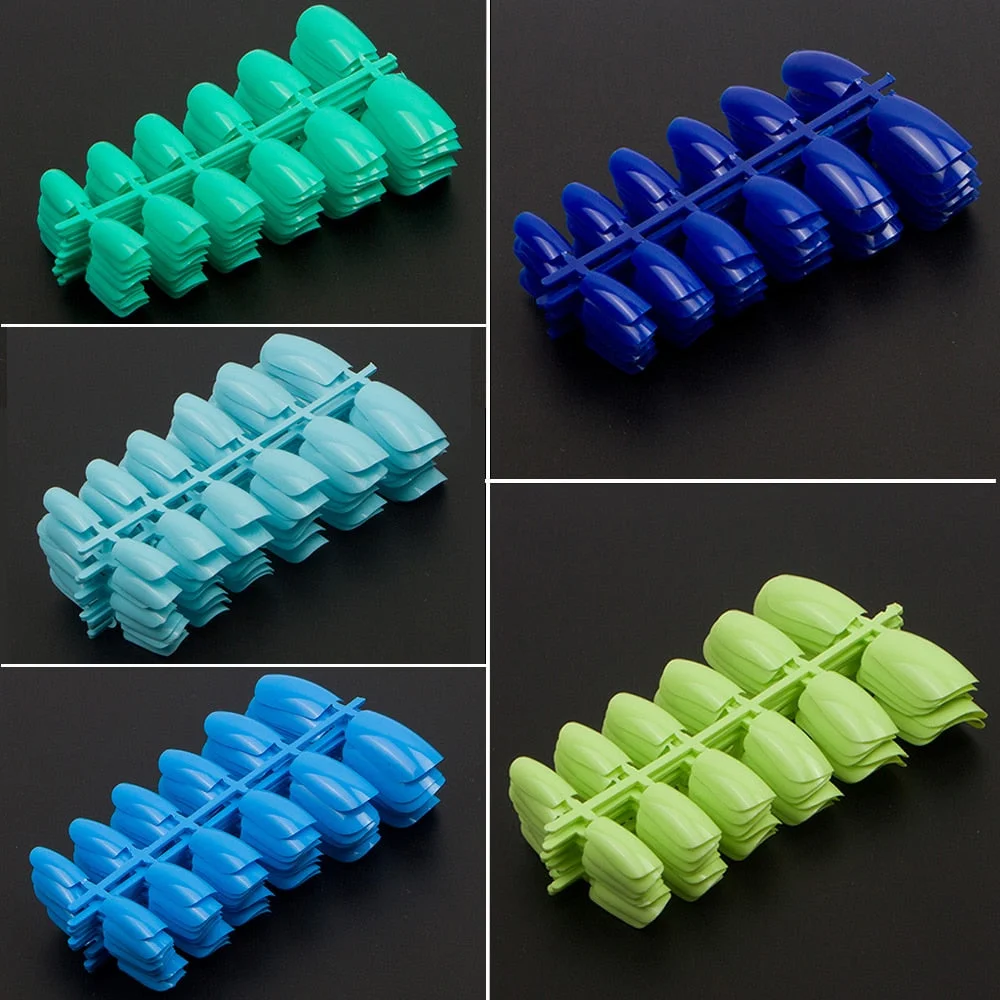 600pcs/pack Full Cover Acrylic Nail Tips Square Shape False Nail Tips 10 Sizes Short Faux Ongles Fake Nails For Nail Art Designs-Nail Inspo