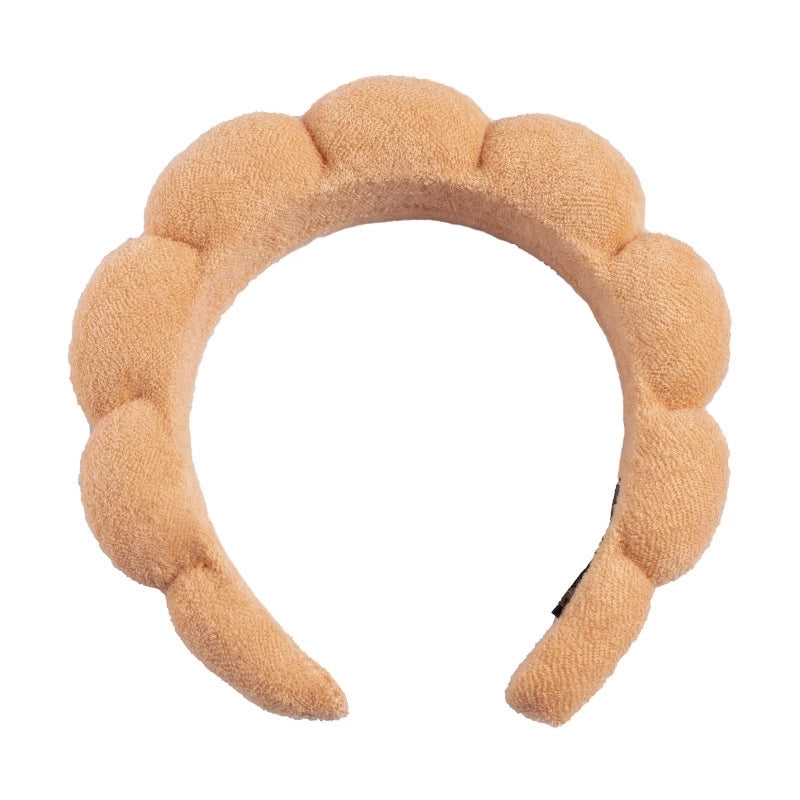 Minimalist Women’s Color Block Towel Velvet Spa Headband