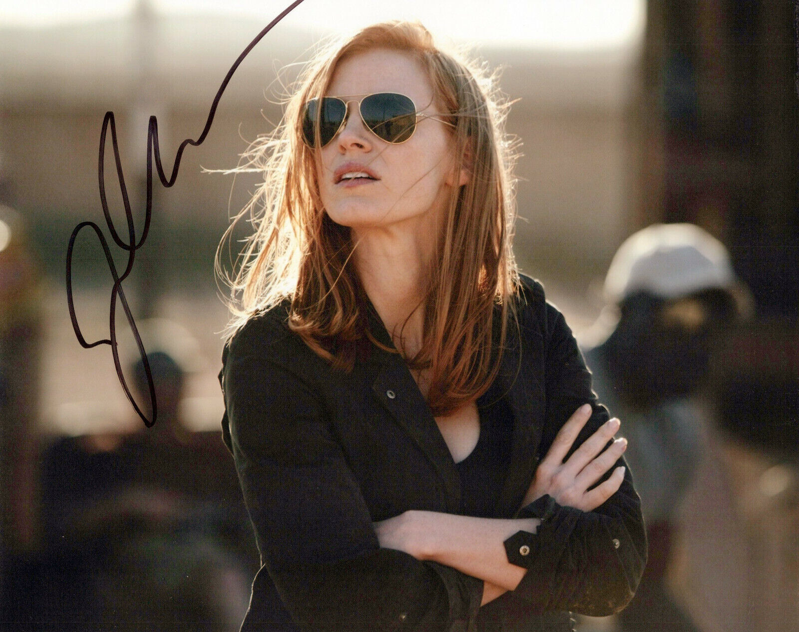 Jessica Chastain Zero Dark Thirty autographed Photo Poster painting signed 8x10 #2 Maya