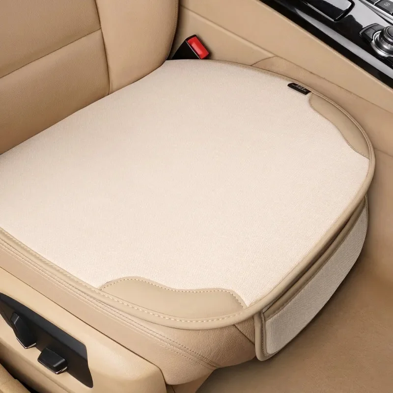 Cover Breathable Flax Car Seat Protector Cushion Universal Chair Protect Front Sseat Covers For Cars Woman