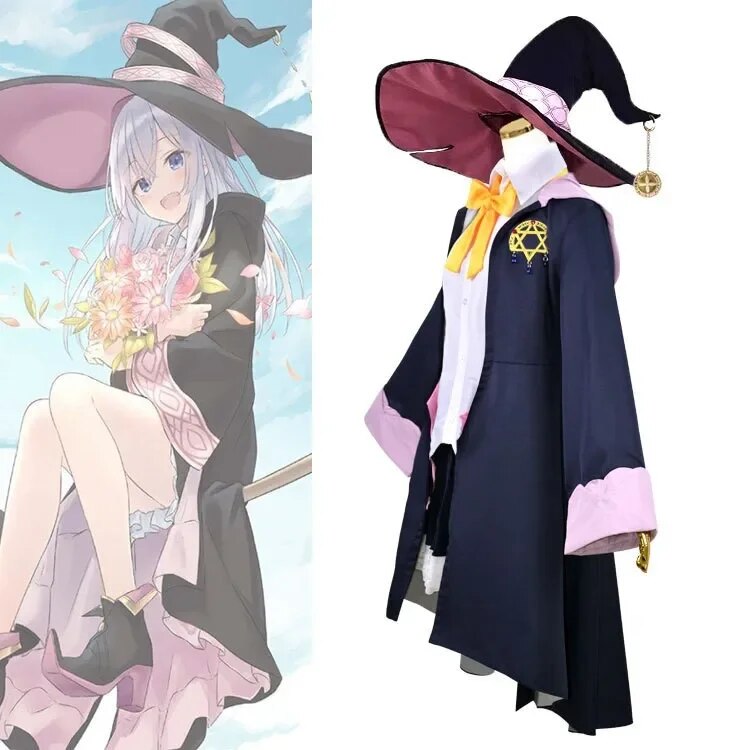 [Wetrose] In Stock Elaina Cosplay Costumes Wandering Witch: The Journey of Elaina Ashen Witch Halloween Majo no Tabitabi