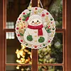 Snow DIY Diamond Painting Pendant 24cm Double-Sided Crystal Resin