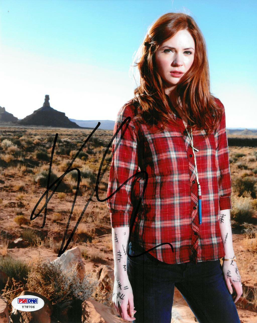 Karen Gillan Signed Doctor Who Authentic Autographed 8x10 Photo Poster painting PSA/DNA #Y78706