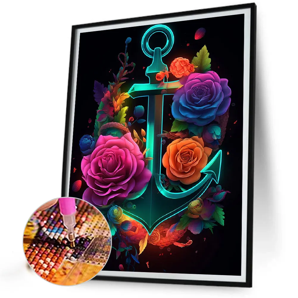Partial AB Diamond Painting - Full Round Drill - Rose(Canvas|45*60cm)