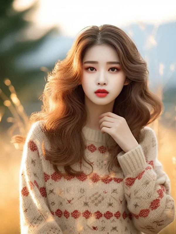 Athvotar Athvotar Autumn And Winter New Super Good-Looking Retro Lazy Wind Loose Yang Gas Age Reduction Knitting Shirt Bottom Top