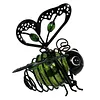 In-Sect Simulation Light with Elastic Spring Lights Decorations Figurine Solar Hanging Flying Insects Lamp for Outdoor