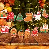 12Pcs Acrylic Christmas Hanging Diamond Painting Art Kits for Christmas Tree