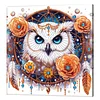 (Pre-Framed)Owl-Special Shape Diamond Painting Kit(25x25cm)